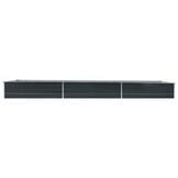 Verhoogde Plantenbak 480x80x45 cm Gegalvaniseerd Staal Antraciet - 34% Korting