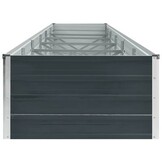 Verhoogde Plantenbak 480x80x45 cm Gegalvaniseerd Staal Antraciet - 34% Korting