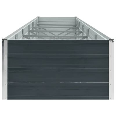 Verhoogde Plantenbak 480x80x45 cm Gegalvaniseerd Staal Antraciet - 34% Korting