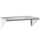 vidaXL Wandschap 100x45x31 cm Roestvrijstaal Zilverkleurig - 34% Korting