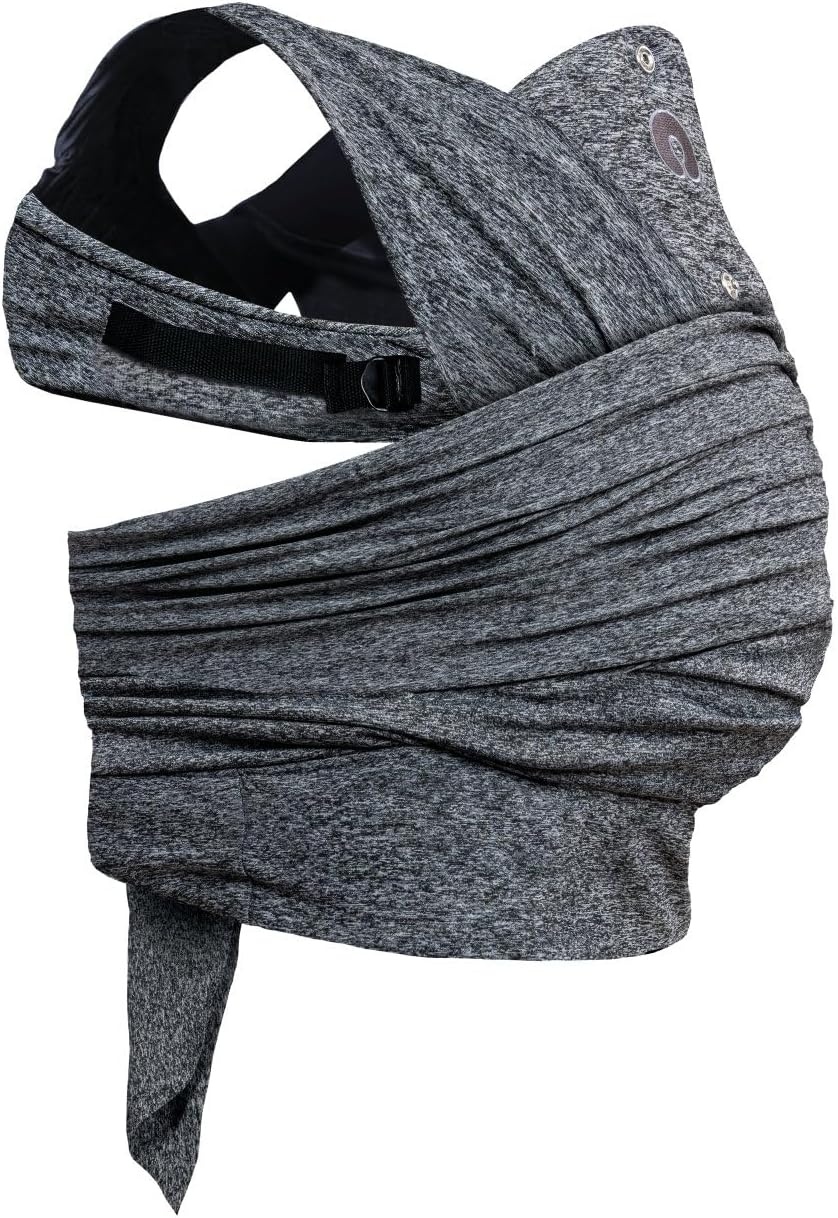 Boppy Comfyfit Evolution Babydrager, eenvoudig te dragen en verstelbaar, ergonomische babydrager met hoofd- en neksteun, brede knoopbanden, verstelbare armuitsnijding, 0 maanden +