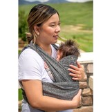 Boppy Comfyfit Evolution Babydrager, eenvoudig te dragen en verstelbaar, ergonomische babydrager met hoofd- en neksteun, brede knoopbanden, verstelbare armuitsnijding, 0 maanden +