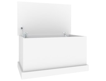 VidaXL Opbergbox 70x40x38 cm Wit Bewerkt Hout - 54% Korting