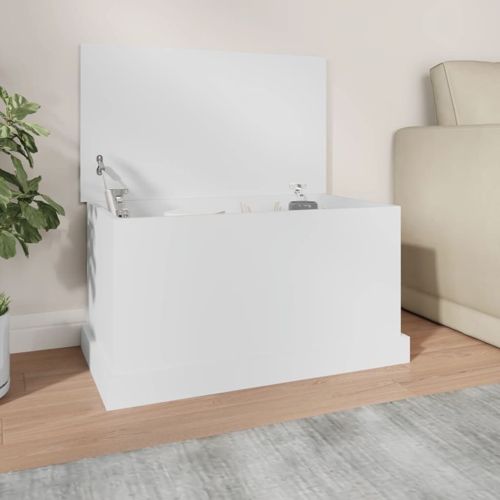 VidaXL Opbergbox 70x40x38 cm Wit Bewerkt Hout - 54% Korting