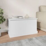 VidaXL Opbergbox 70x40x38 cm Wit Bewerkt Hout - 54% Korting