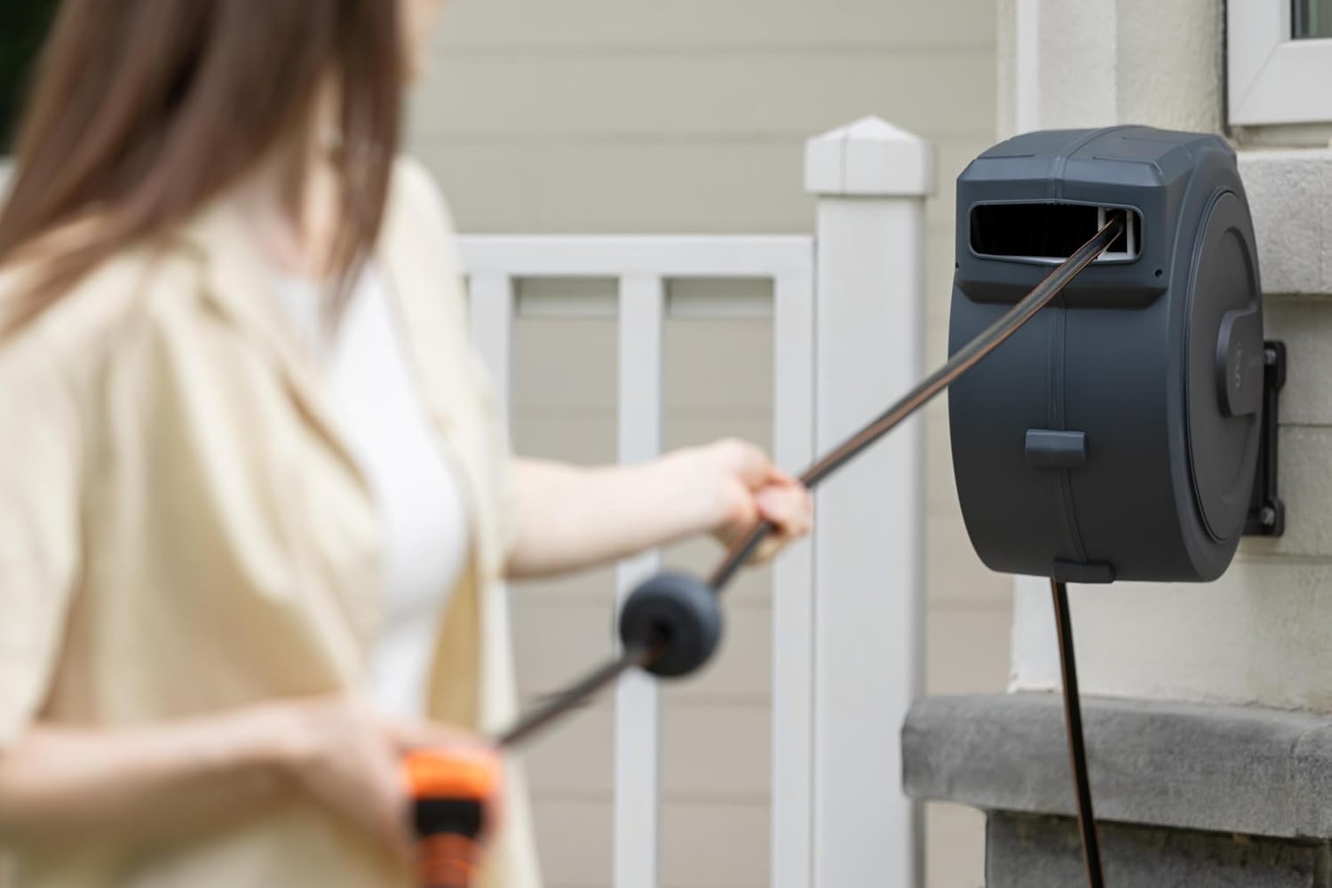 Wandgemonteerde Tuinslanghaspel 35m met 30% Korting