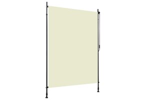 VidaXL Buitenrolluik 150x270 cm Crème - 40% Korting