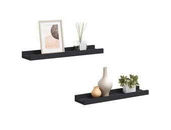 Zwarte MDF Fotoplanken (2 stuks) - 40x9x3 cm - 47% Korting
