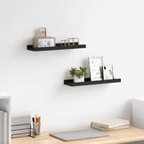 Zwarte MDF Fotoplanken (2 stuks) - 40x9x3 cm - 47% Korting
