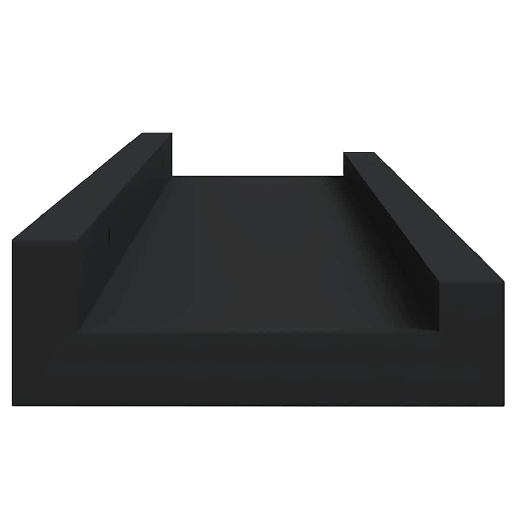 Zwarte MDF Fotoplanken (2 stuks) - 40x9x3 cm - 47% Korting