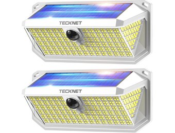 Solar Buitenlamp Set (2 stuks) 4200 Lumen | Wit | 34% Korting