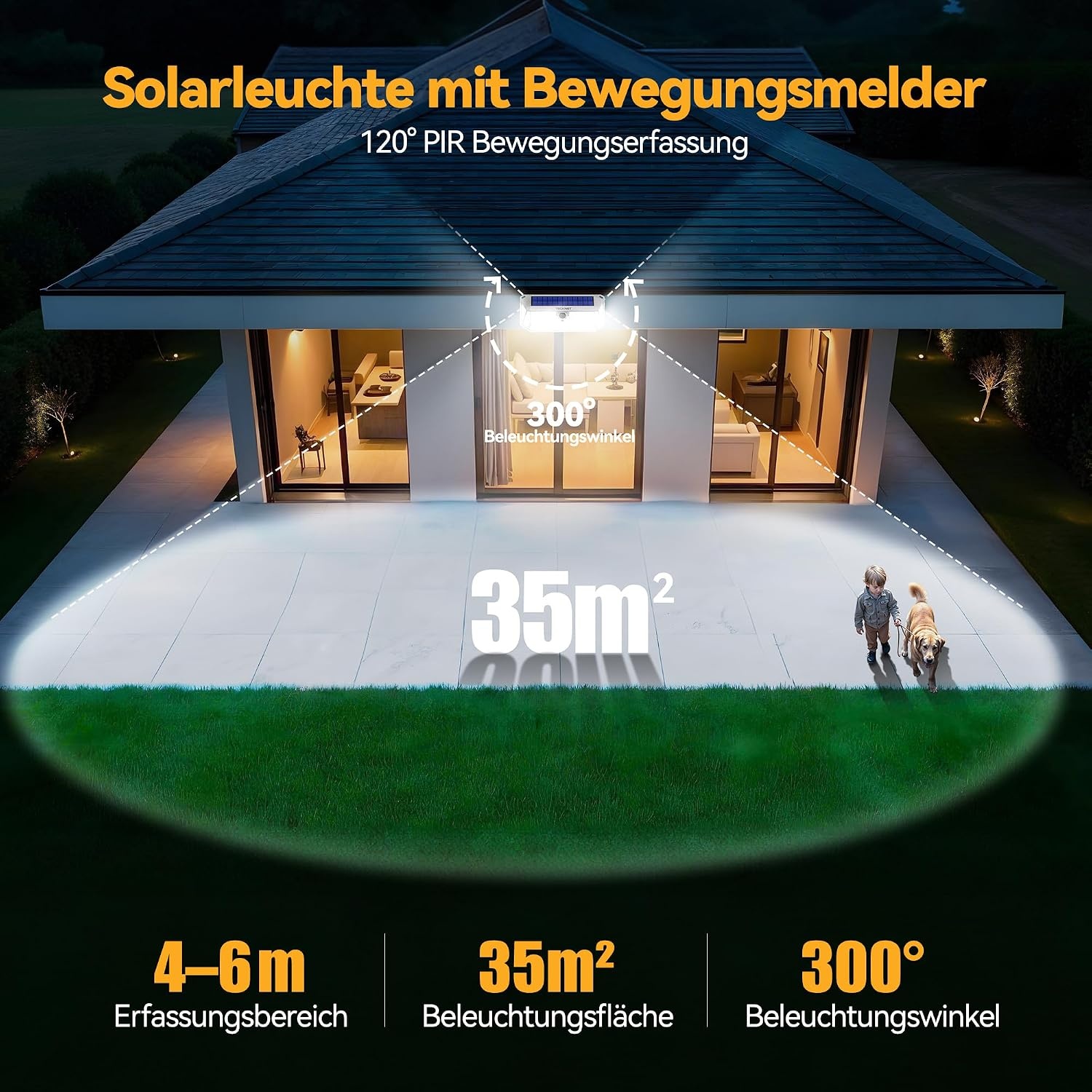 Solar Buitenlamp Set (2 stuks) 4200 Lumen | Wit | 34% Korting