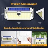 Solar Buitenlamp Set (2 stuks) 4200 Lumen | Wit | 34% Korting