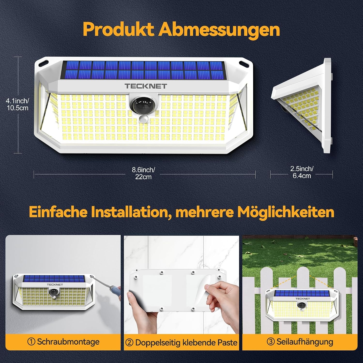 Solar Buitenlamp Set (2 stuks) 4200 Lumen | Wit | 34% Korting