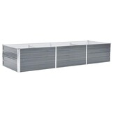 Verhoogde Plantenbak 240x80x45 cm Staal Grijs - 34% Korting!