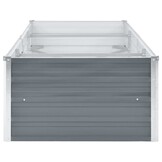 Verhoogde Plantenbak 240x80x45 cm Staal Grijs - 34% Korting!