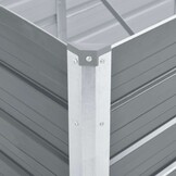 Verhoogde Plantenbak 240x80x45 cm Staal Grijs - 34% Korting!