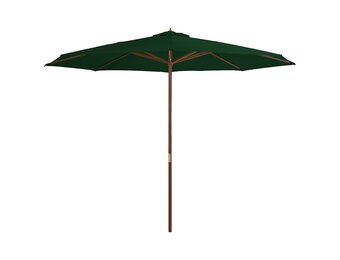 VidaXL Parasol Houten Paal 350cm Groen - 34% Korting