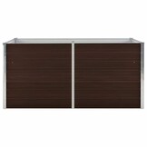 Verhoogde plantenbak 160x80x77 cm Staal Bruin - 34% Korting