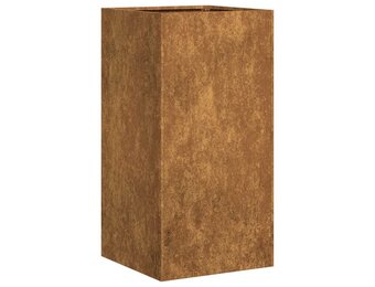 Plantenbak Roestig Staal 40x40x80cm - 58% Korting