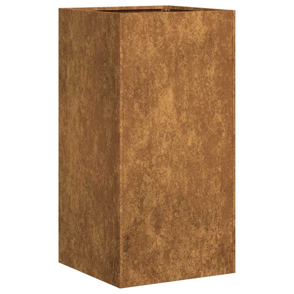 Plantenbak Roestig Staal 40x40x80cm - 58% Korting