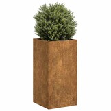 Plantenbak Roestig Staal 40x40x80cm - 58% Korting