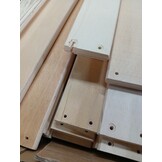 vidaXL Bedlatten Grenenhout Naturel 32 stuks 90x6x1,3 cm - 54% Korting