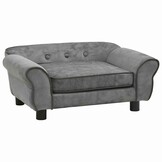 Hondenbank Pluche Donkergrijs 72x45x30 cm - 54% Korting