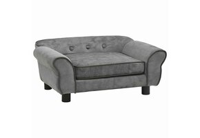 Huisdierenbank Pluche Donkergrijs 72x45x30 cm - 59% Korting