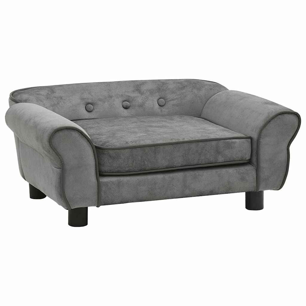 Hondenbank Pluche Donkergrijs 72x45x30 cm - 54% Korting