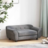 Hondenbank Pluche Donkergrijs 72x45x30 cm - 54% Korting