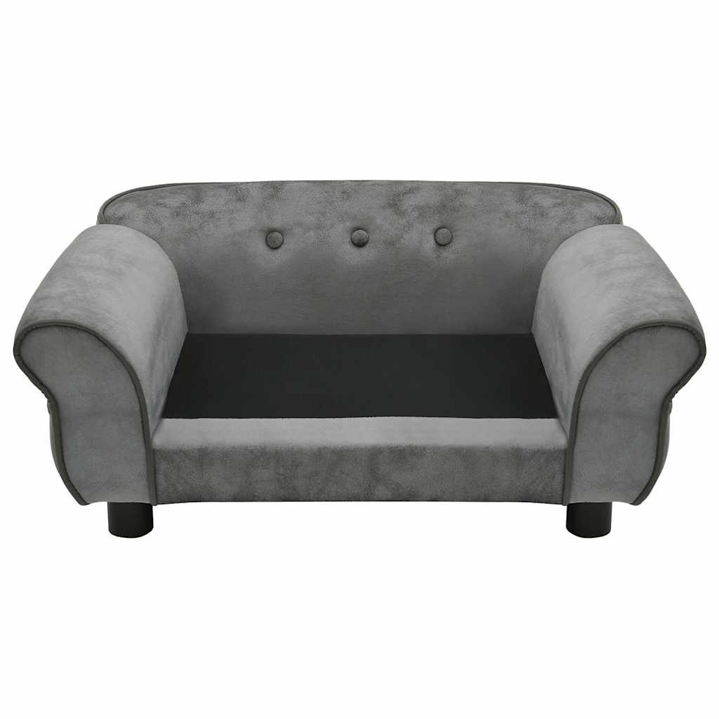 Hondenbank Pluche Donkergrijs 72x45x30 cm - 54% Korting