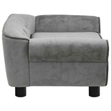 Hondenbank Pluche Donkergrijs 72x45x30 cm - 54% Korting