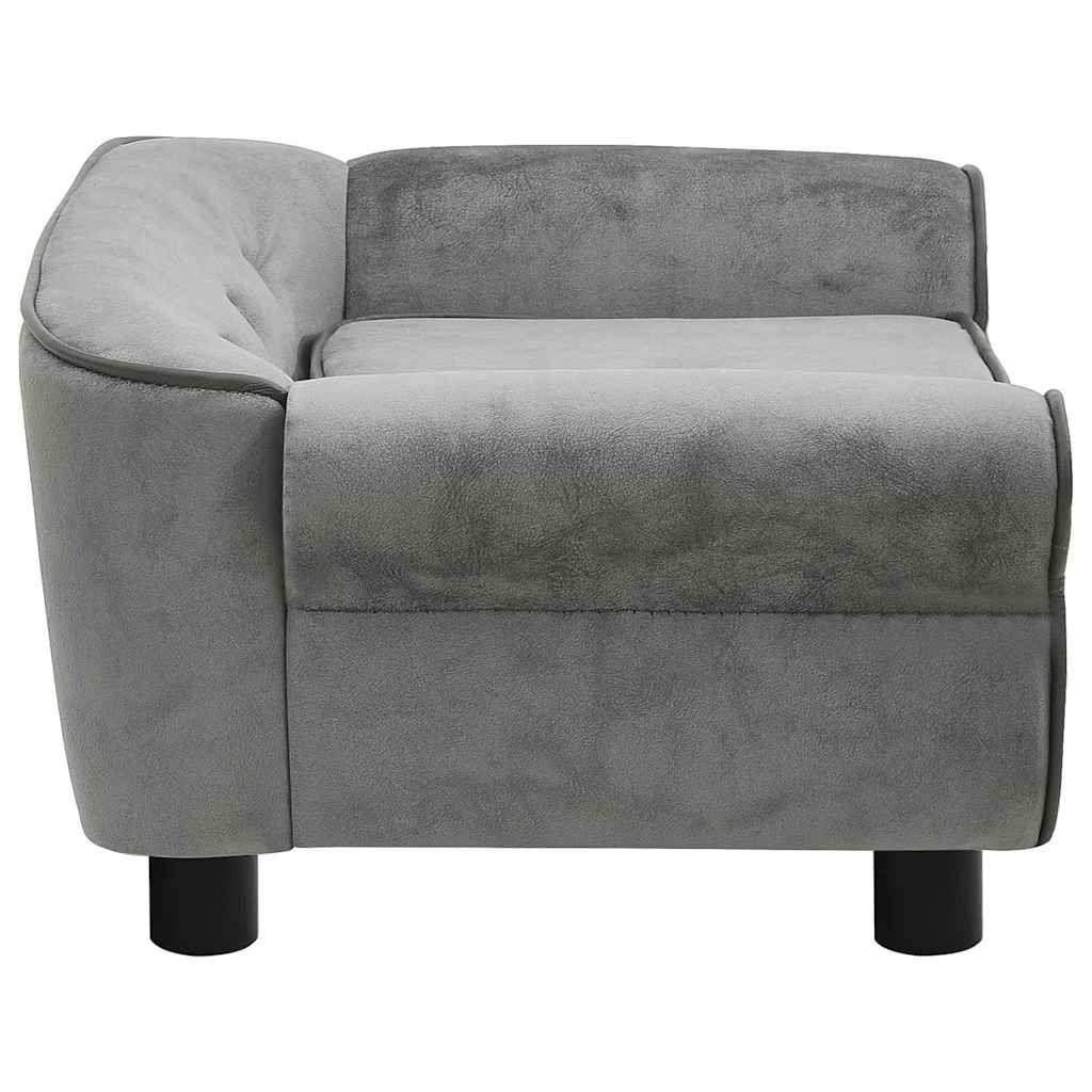 Hondenbank Pluche Donkergrijs 72x45x30 cm - 54% Korting