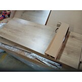 Wastafelkast Bewerkt Hout Artisanaal Eiken 100x38,5x45 cm