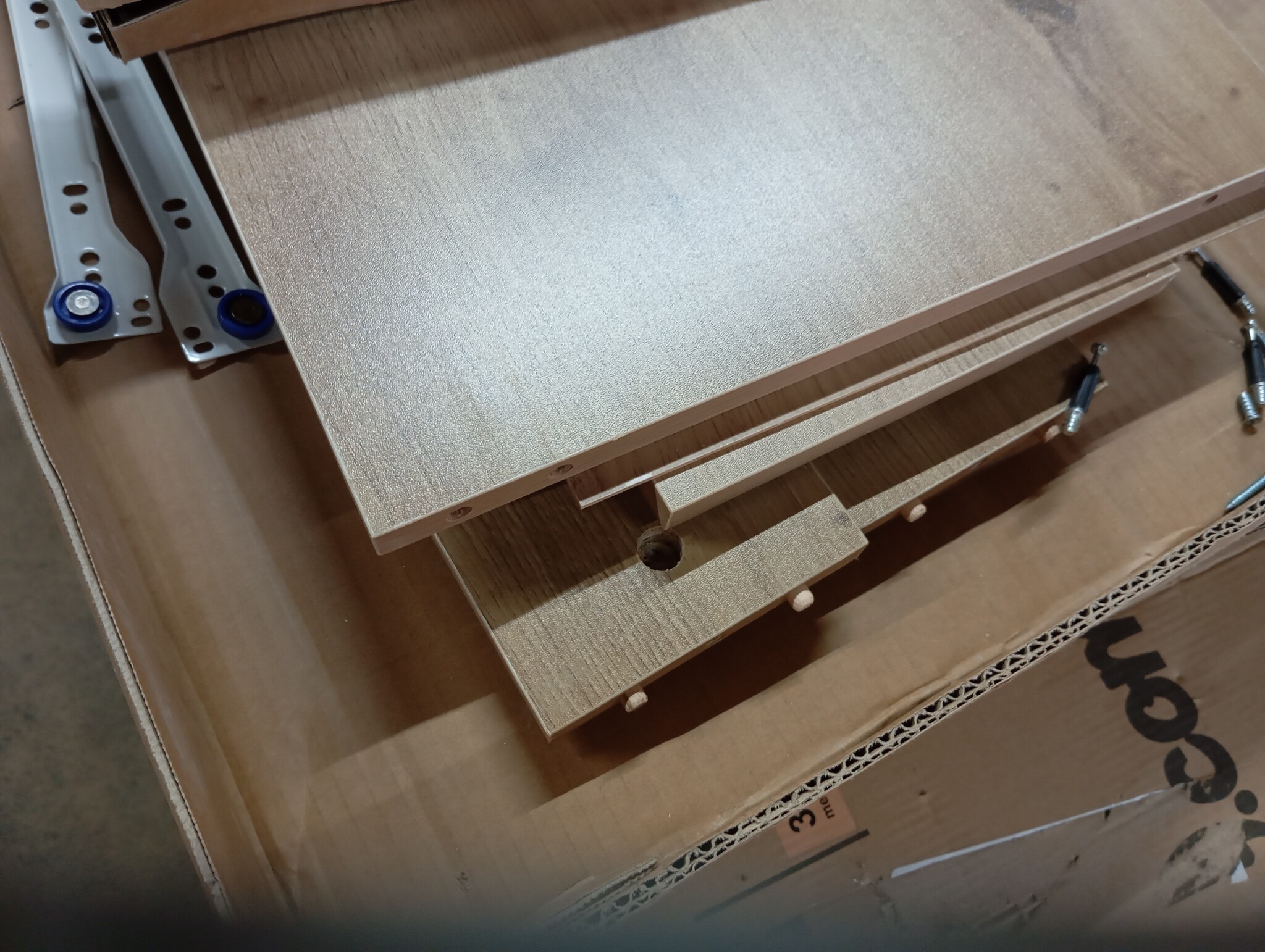 Wastafelkast Bewerkt Hout Artisanaal Eiken 100x38,5x45 cm