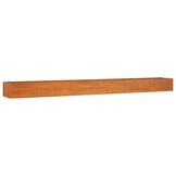 Verhoogde Plantenbak Cortenstaal Roestig 600x80x45 cm - 59% Korting