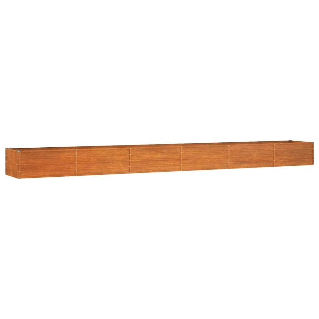 Verhoogde Plantenbak Cortenstaal Roestig 600x80x45 cm - 59% Korting