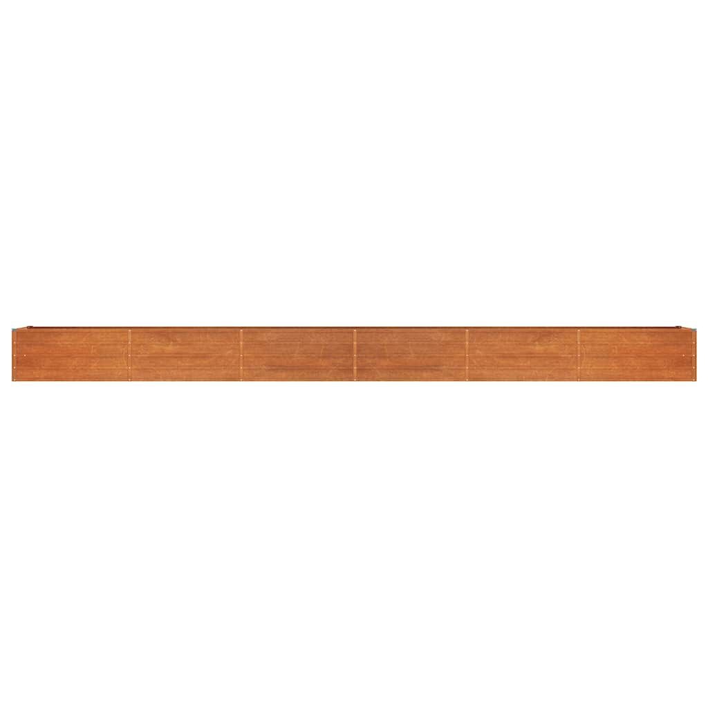 Verhoogde Plantenbak Cortenstaal Roestig 600x80x45 cm - 59% Korting