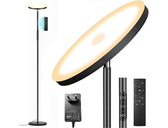 LED Vloerlamp 175 cm Zwart - 34% Korting