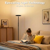 LED Vloerlamp 175 cm Zwart - 34% Korting