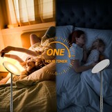 LED Vloerlamp 175 cm Zwart - 34% Korting