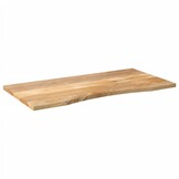 vidaXL Bureau Blad Massief Ruw Mangohout 140x60 cm - 35% Korting