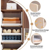 Set van 4 Stapelbare Ladeboxen Organizer Wit - Kledingkast, Kantoor, Keuken - 33% Korting