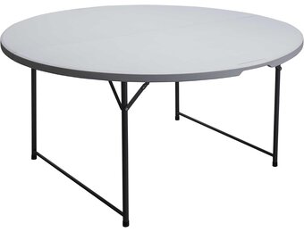 Klaptafel Rond Wit Ø 150 cm - 34% Korting