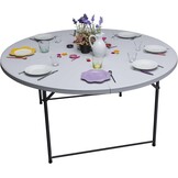 Klaptafel Rond Wit Ø 150 cm - 34% Korting