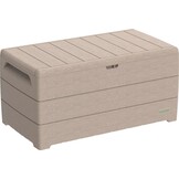Opbergbox Tuin 416L met Gasveer & Zitbank - Warm Taupe - 54% Korting