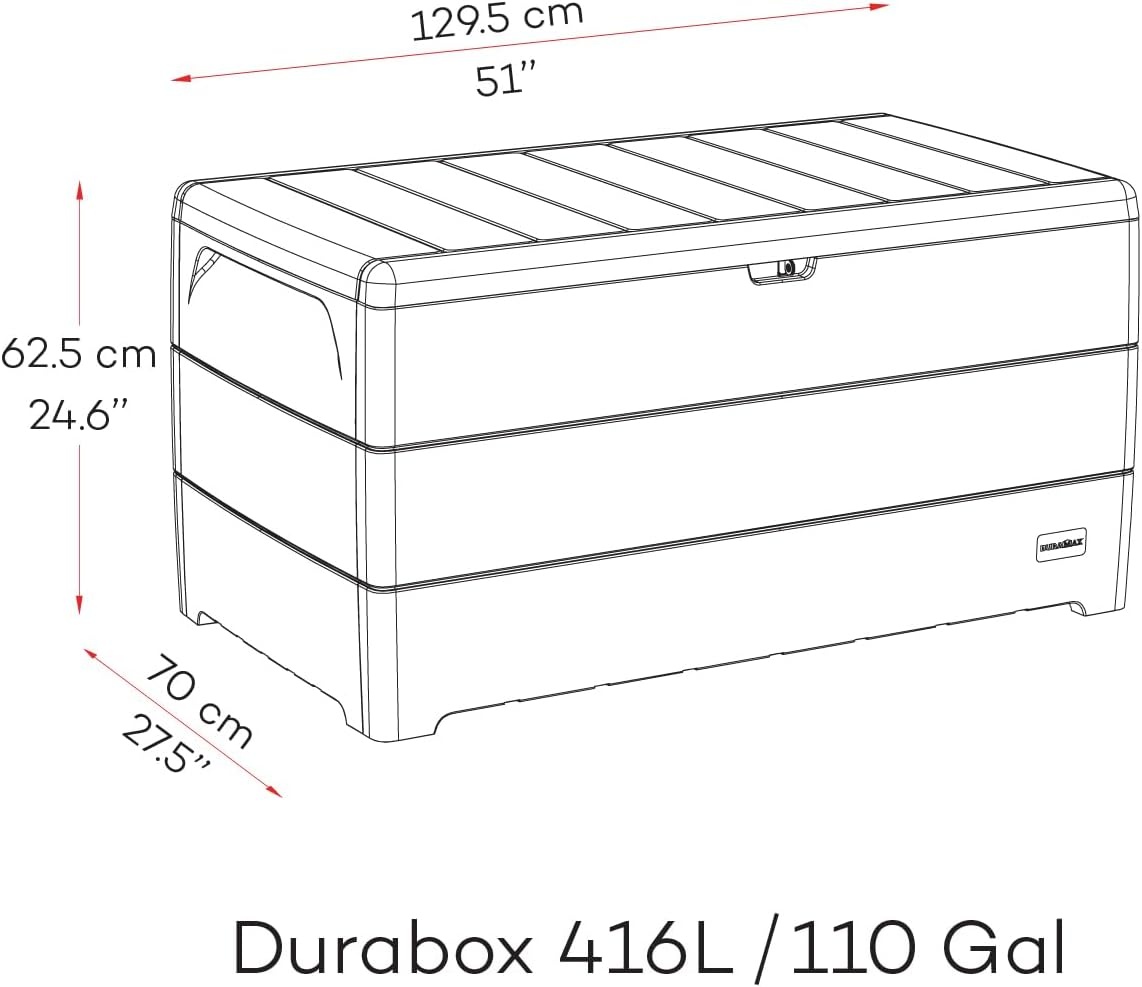 Opbergbox Tuin 416L met Gasveer & Zitbank - Warm Taupe - 54% Korting