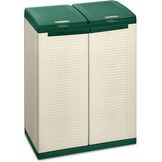 Terry Ecocab 3 Afvalscheidingskast Kunststof Grijs 102x39x88.7cm - 59% Korting