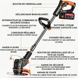 Draadloze Bosmaaier Zwart - 32% Korting!